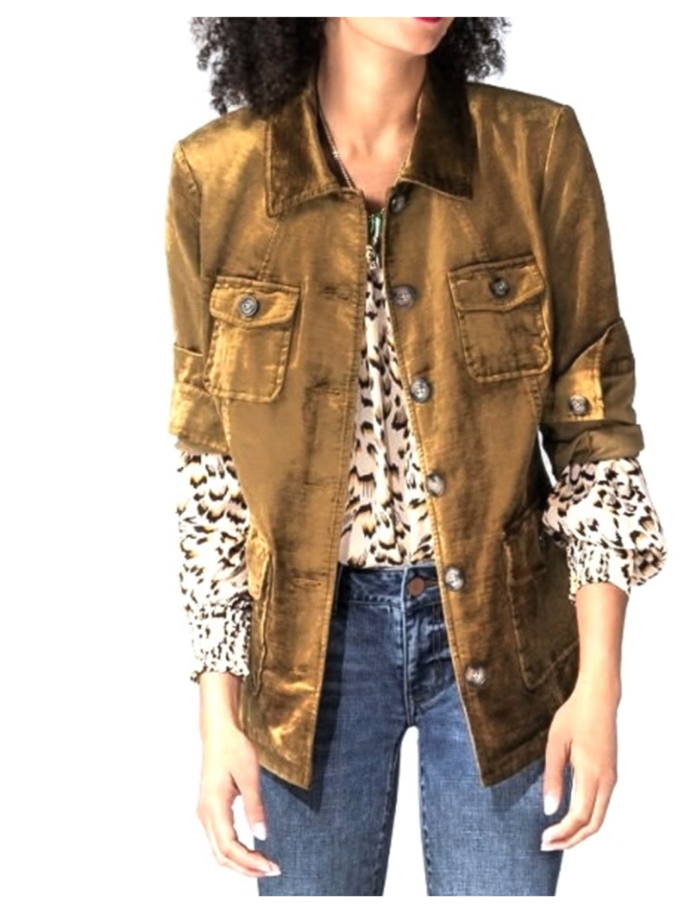 CABI Crushed Velvet Lightweight Jacket
